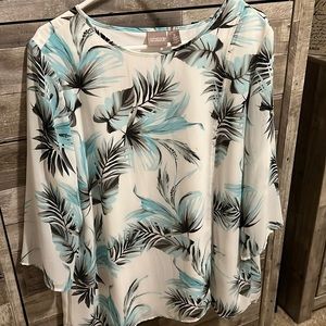 Used Chico’s Spring 3/4 Sleeve Blouse 🌸